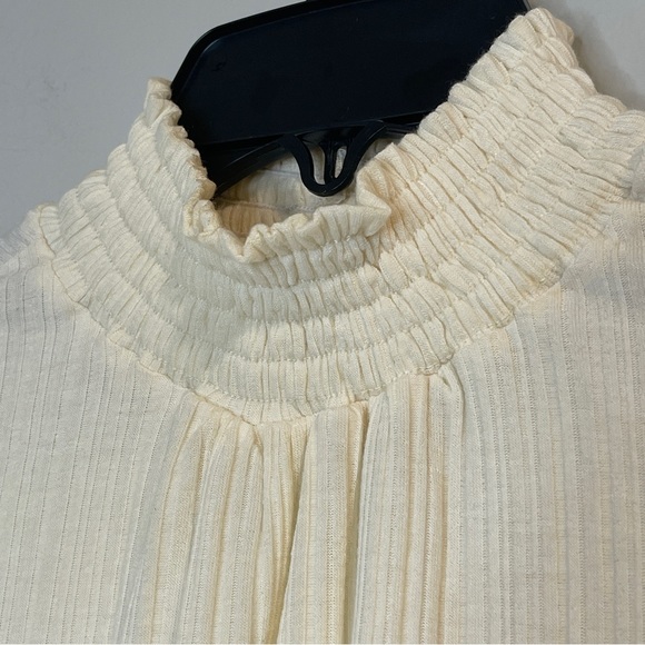 Who Wear What When Where Women's Puff Sleeve Blouse Ivory S - Picture 2 of 6